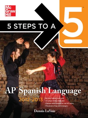 cover image of 5 Steps to a 5 AP Spanish Language, 2012-2013 Edition